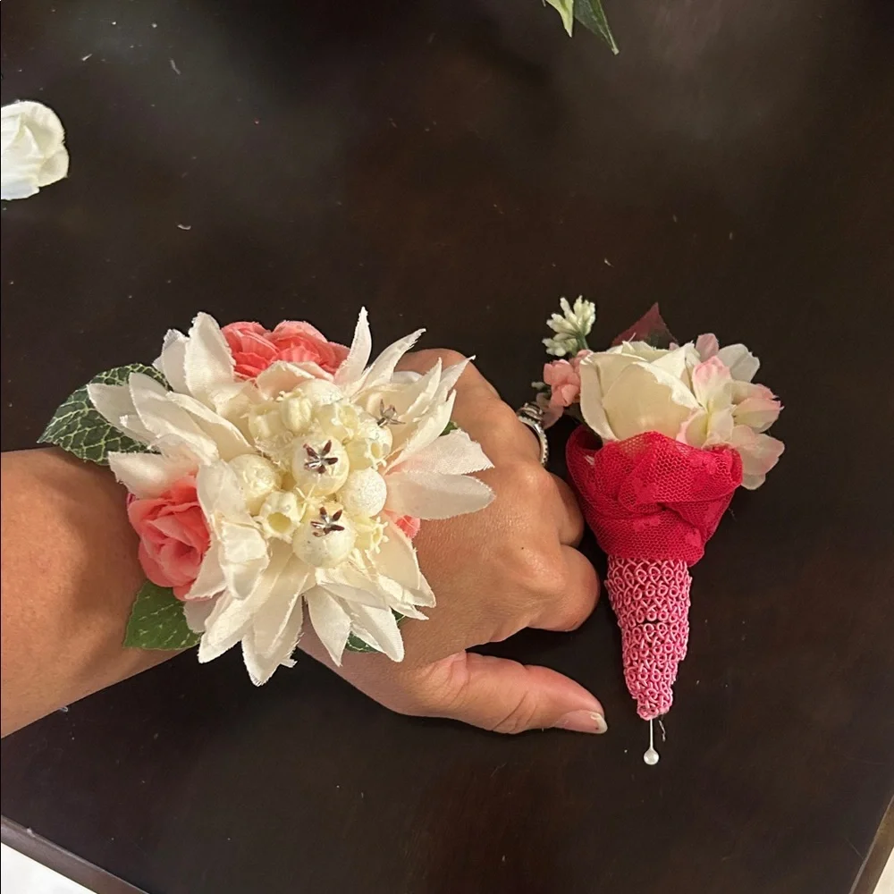 Floral Corsage and Boutonniere Set homemade
